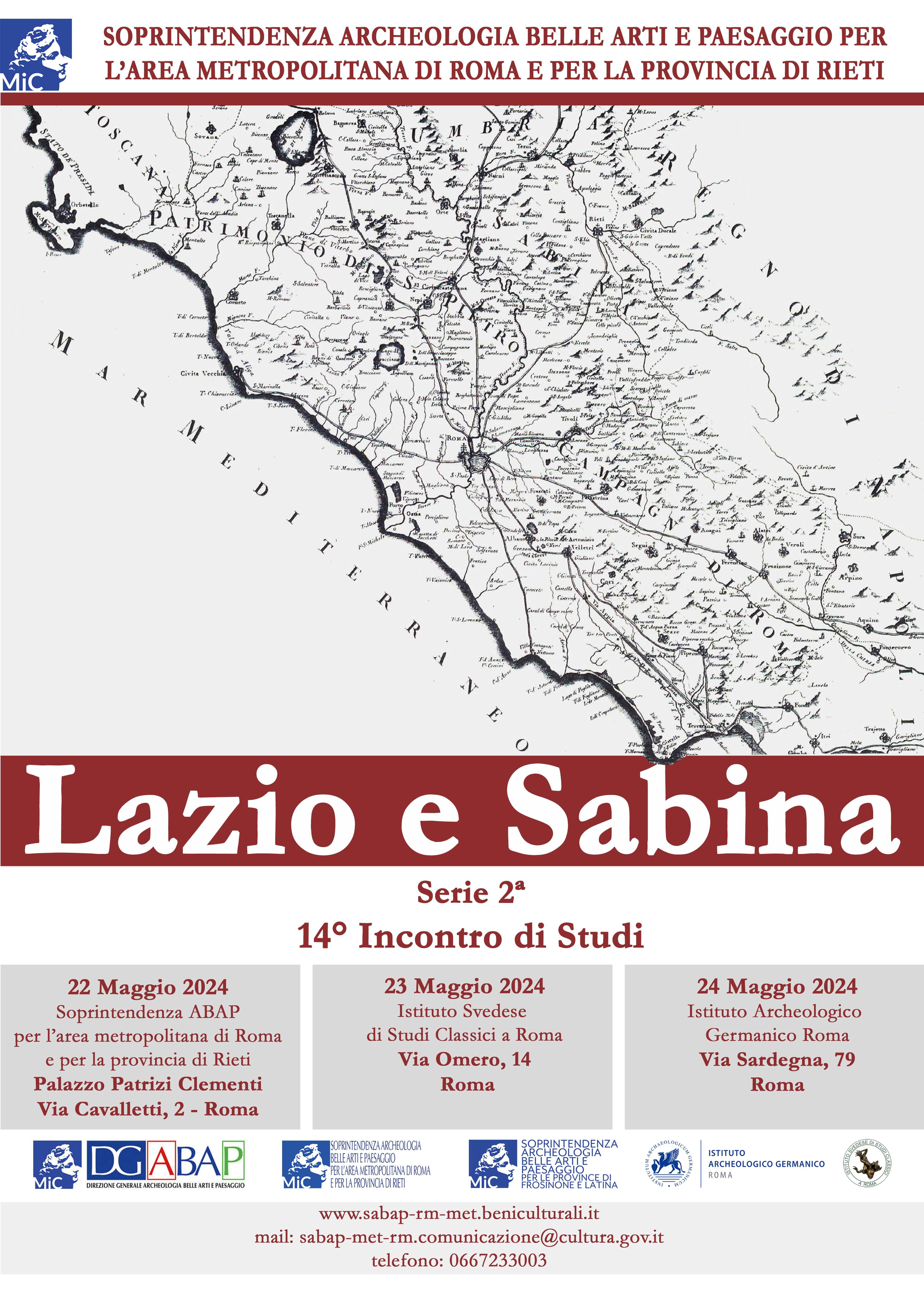 14° Incontro di Studi sul Lazio e la Sabina